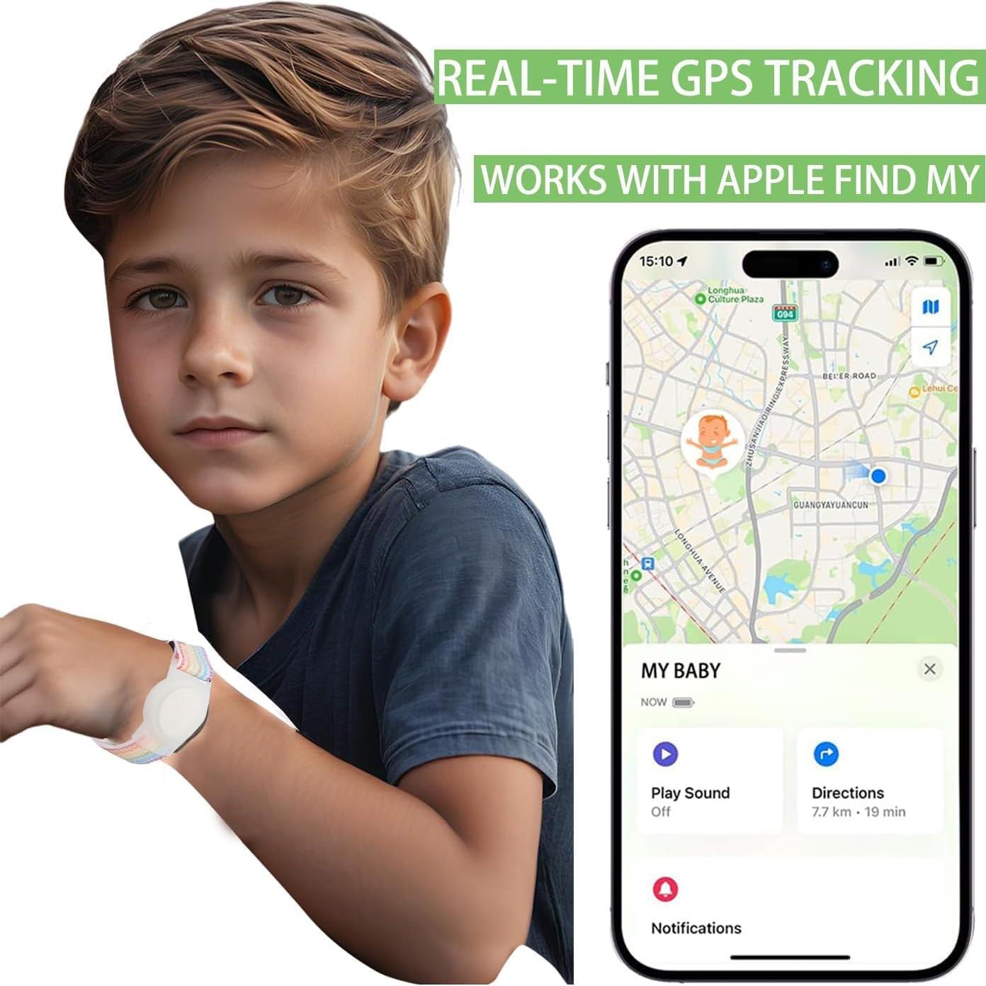 Rastreador GPS para Niños iOS Pulsera Resistente Agua