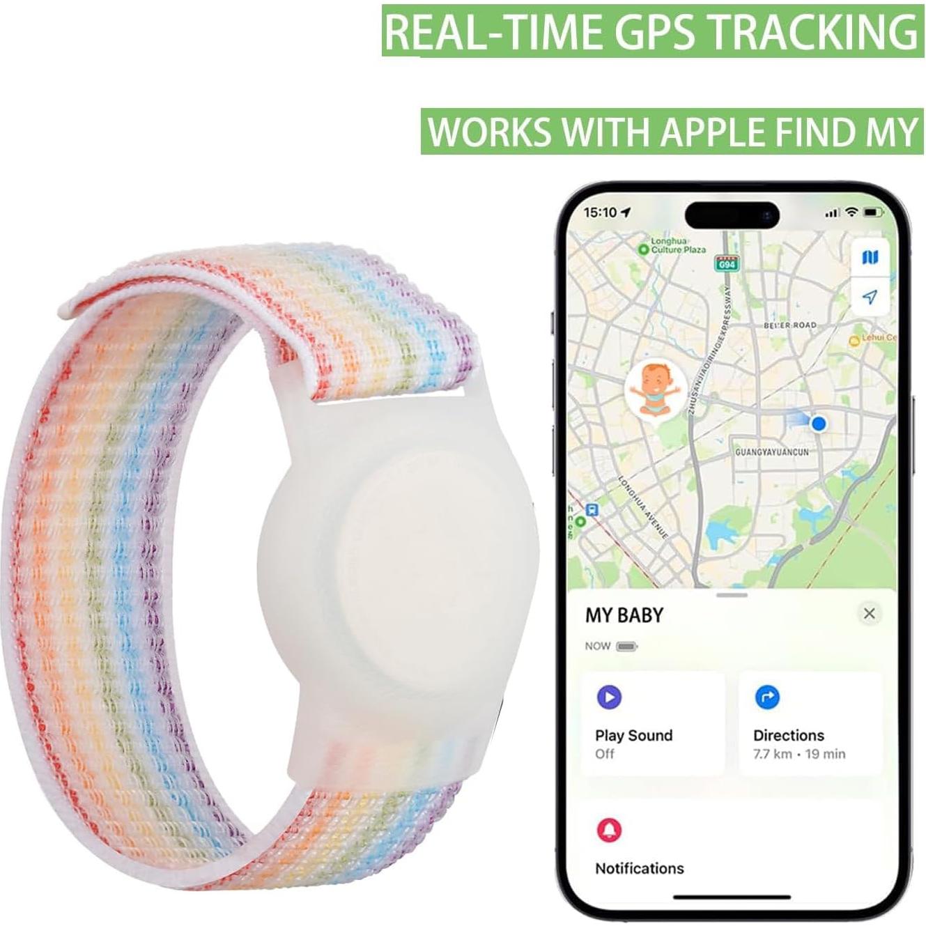 Rastreador GPS para Niños iOS Pulsera Resistente Agua