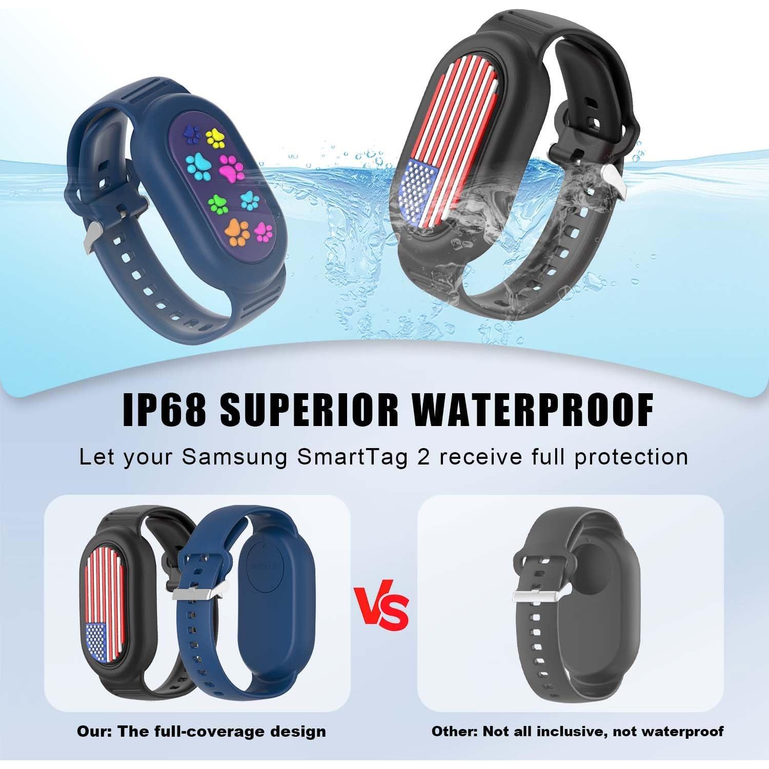 FGERWZ Pulsera de Silicona para Samsung Galaxy SmartTag 2