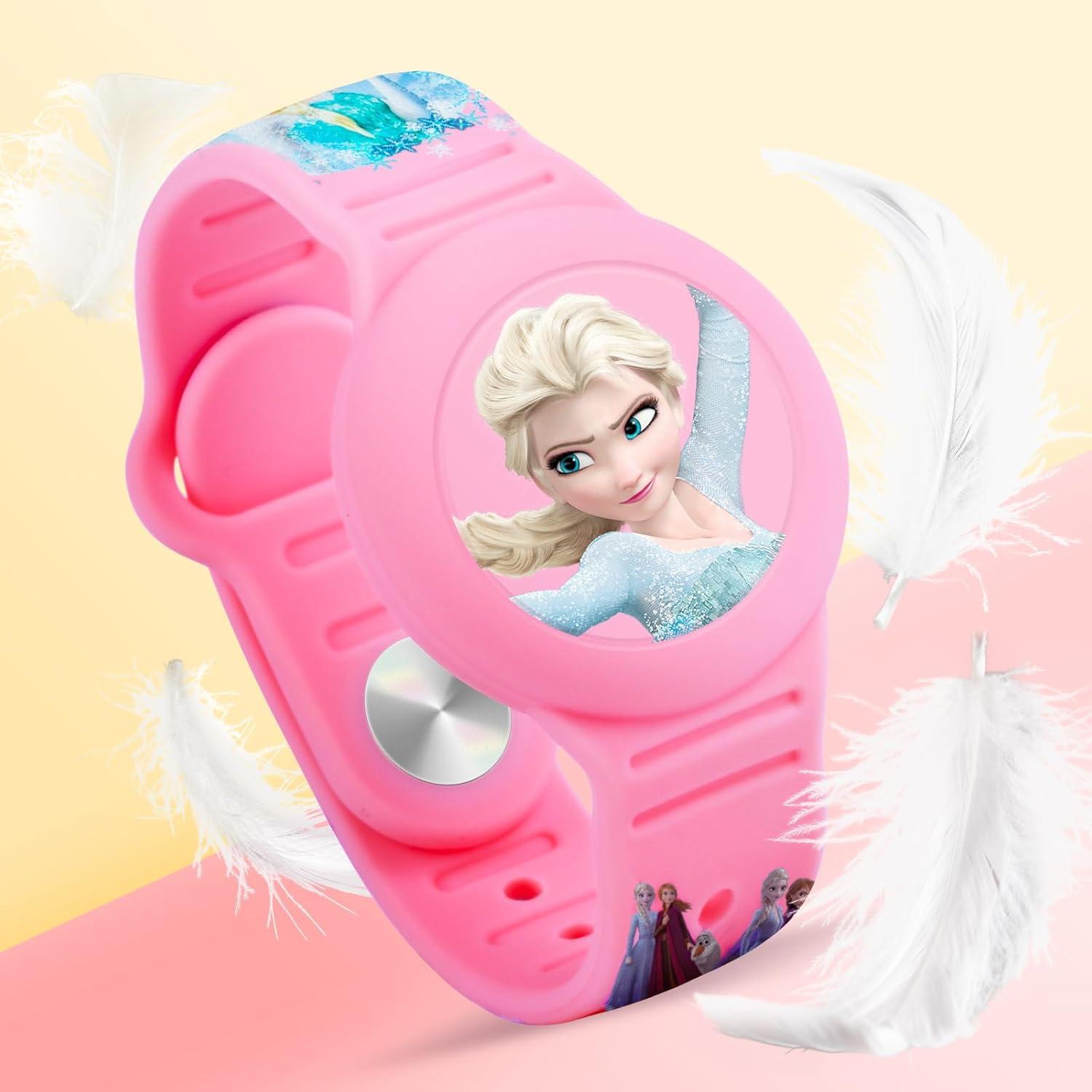 Pulsera Airtag Impermeable SlyCroko Niños Rosa y Púrpura