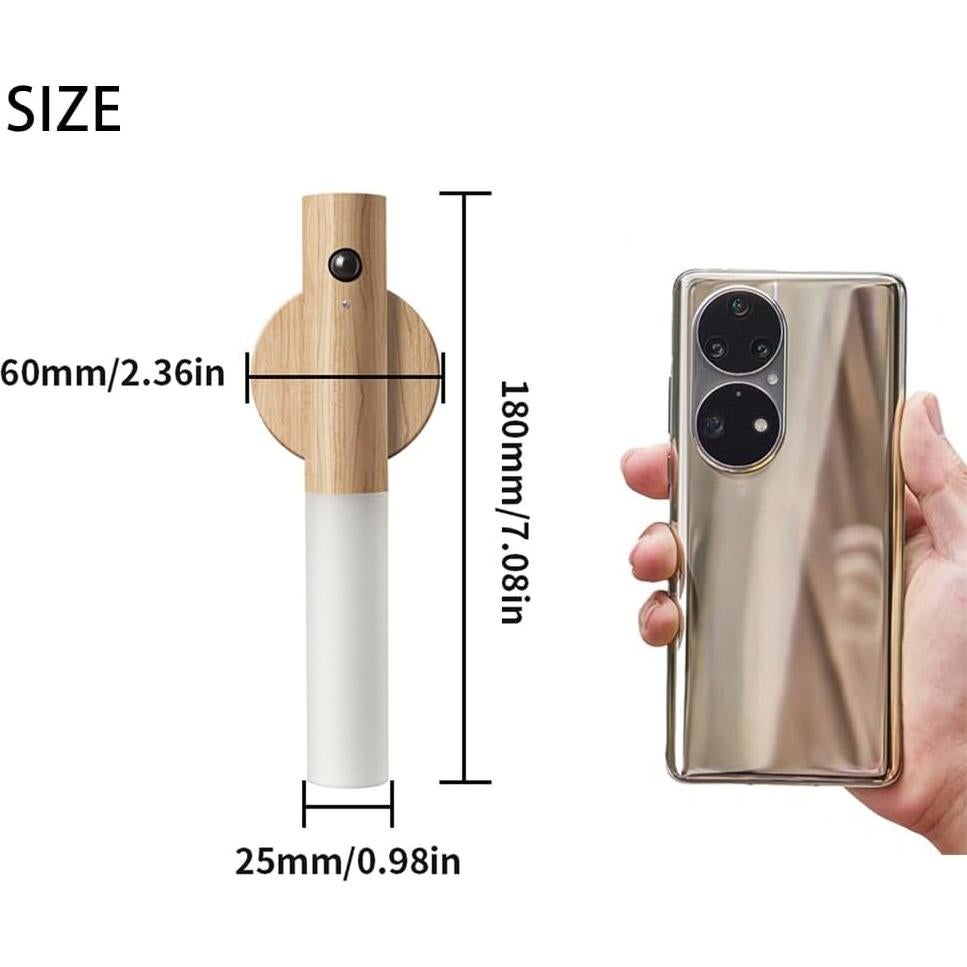 Lámpara Nocturna LED LANDGOO con Sensor y Batería 2Pcs