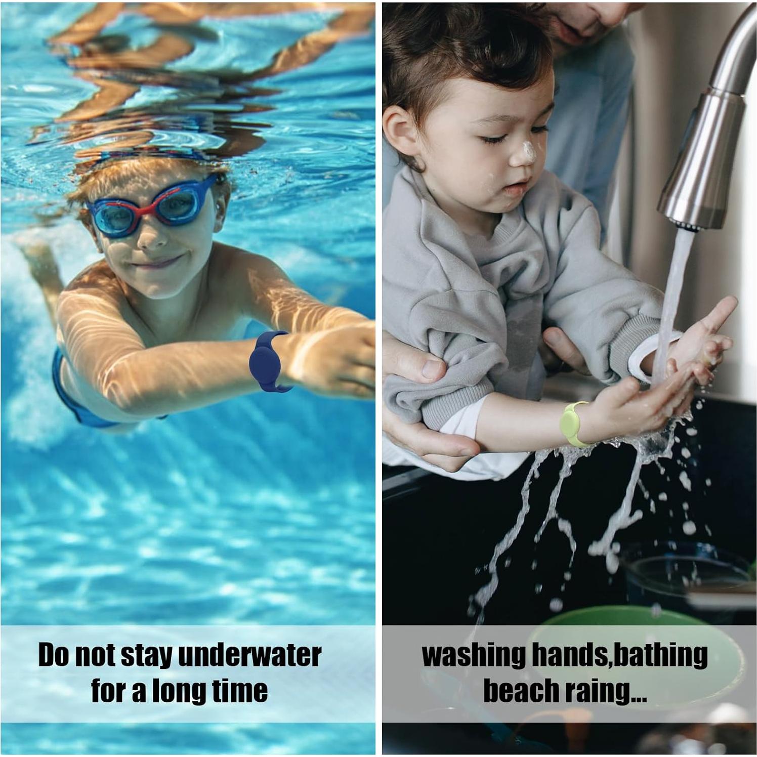 2 Pulseras de Silicona para Niños SAVITA Ajustables GPS