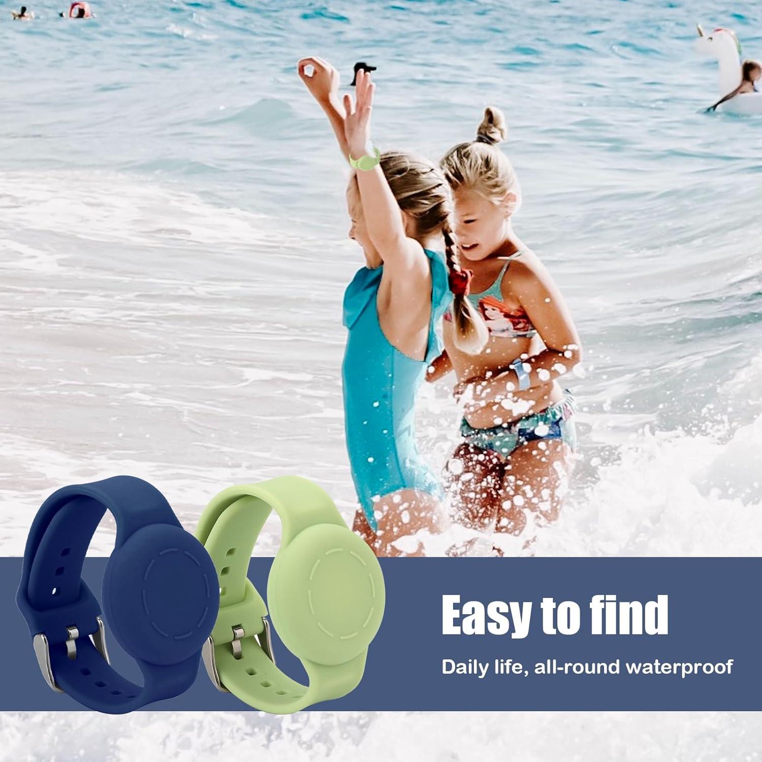 2 Pulseras de Silicona para Niños SAVITA Ajustables GPS