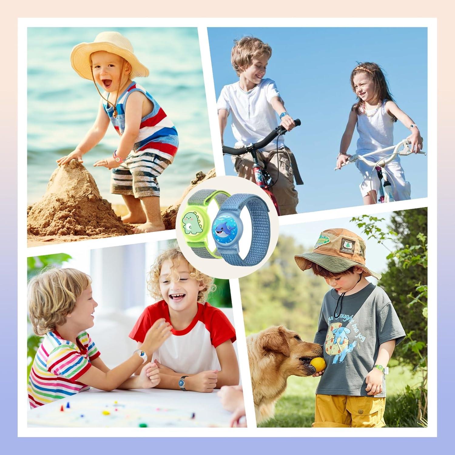 Pulsera de Nylon para AirTag Niños Wagtune 2 Unidades