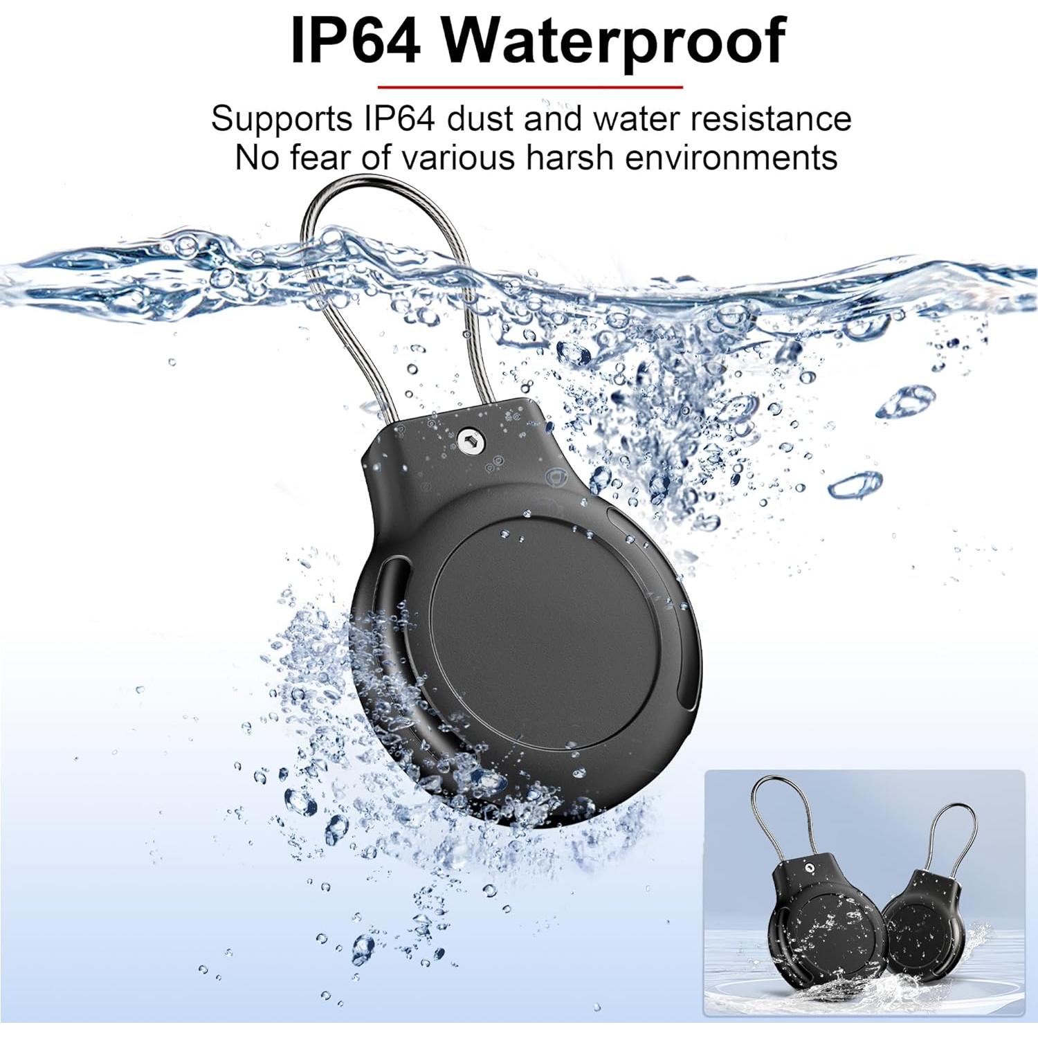 Soporte de Llavero para AirTag PerfiPro - 4 Paquetes Impermeables