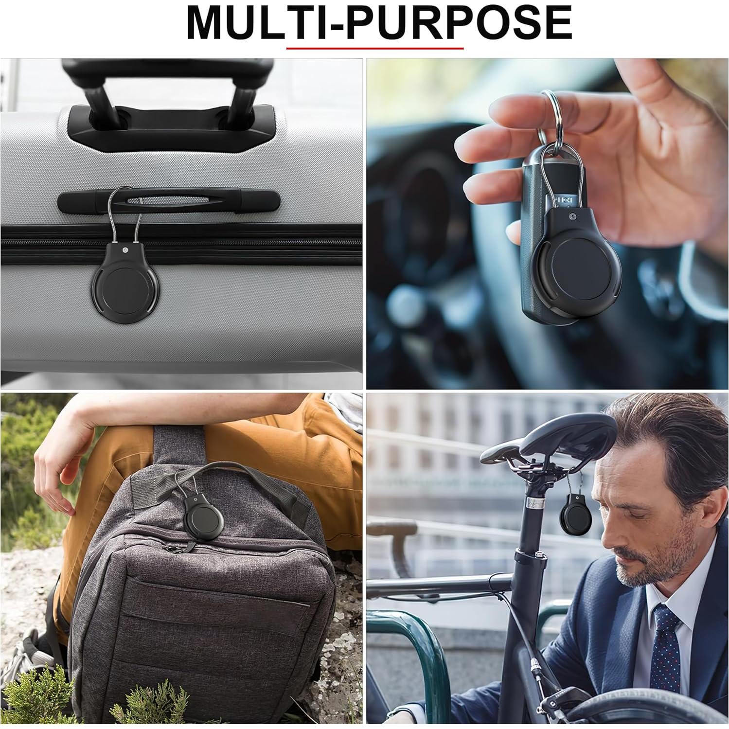 Soporte de Llavero para AirTag PerfiPro - 4 Paquetes Impermeables