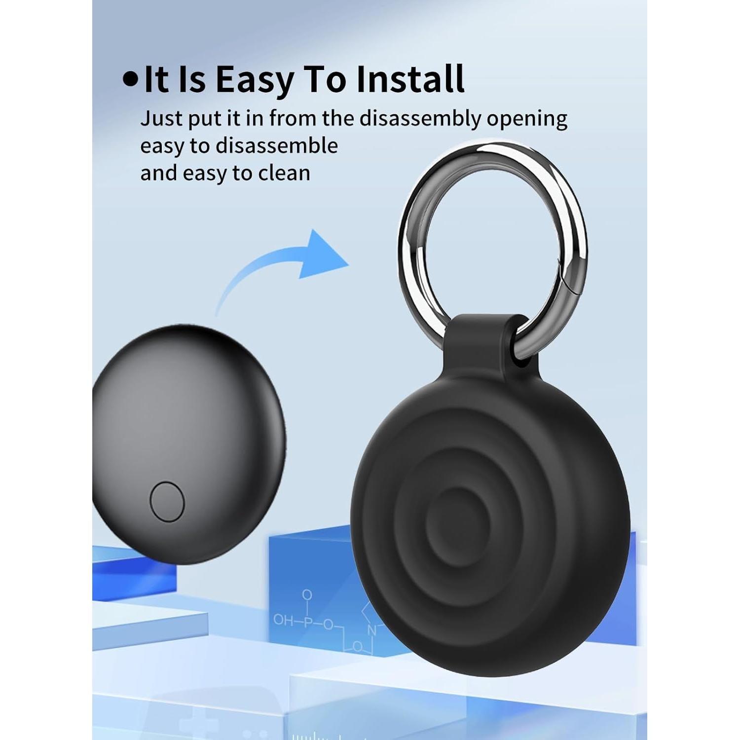 Funda protectora de silicona UYRUREL para Air Tags - Antideslizante