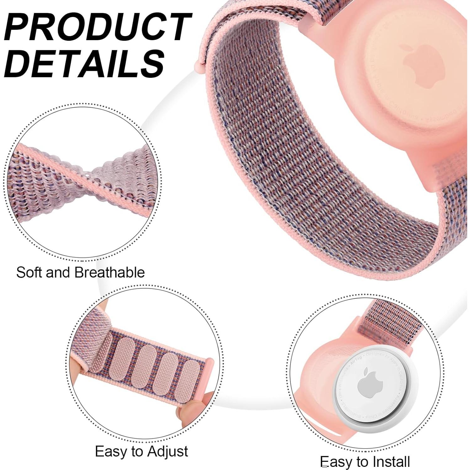 Pulsera Ajustable Nylon AirTag Meliya para Niños 16cm