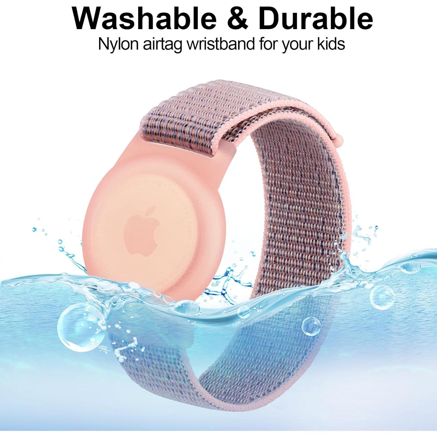 Pulsera Ajustable Nylon AirTag Meliya para Niños 16cm