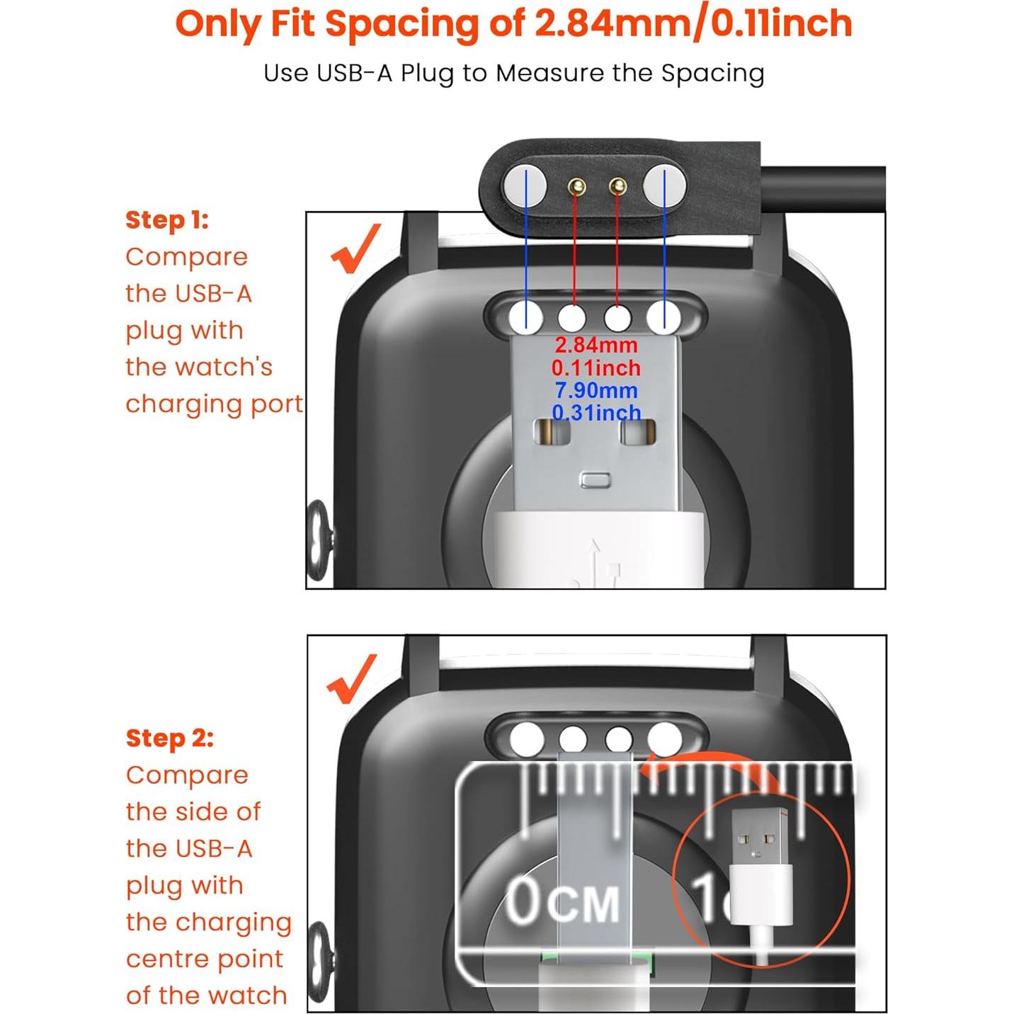 Cargador Magnético Sinoacc para Reloj Inteligente 1m
