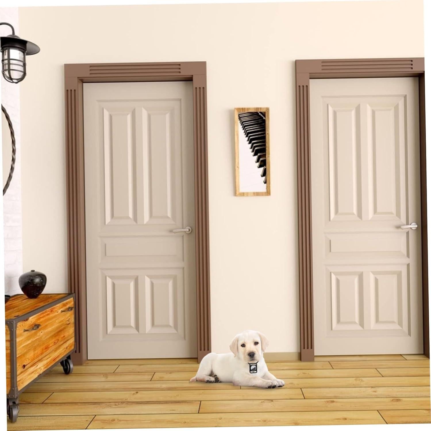 HOMSFOU Air Tag Case Pet Sleeve Protective Cover for Air Tag Silicone Easy to Install Dog Friendly