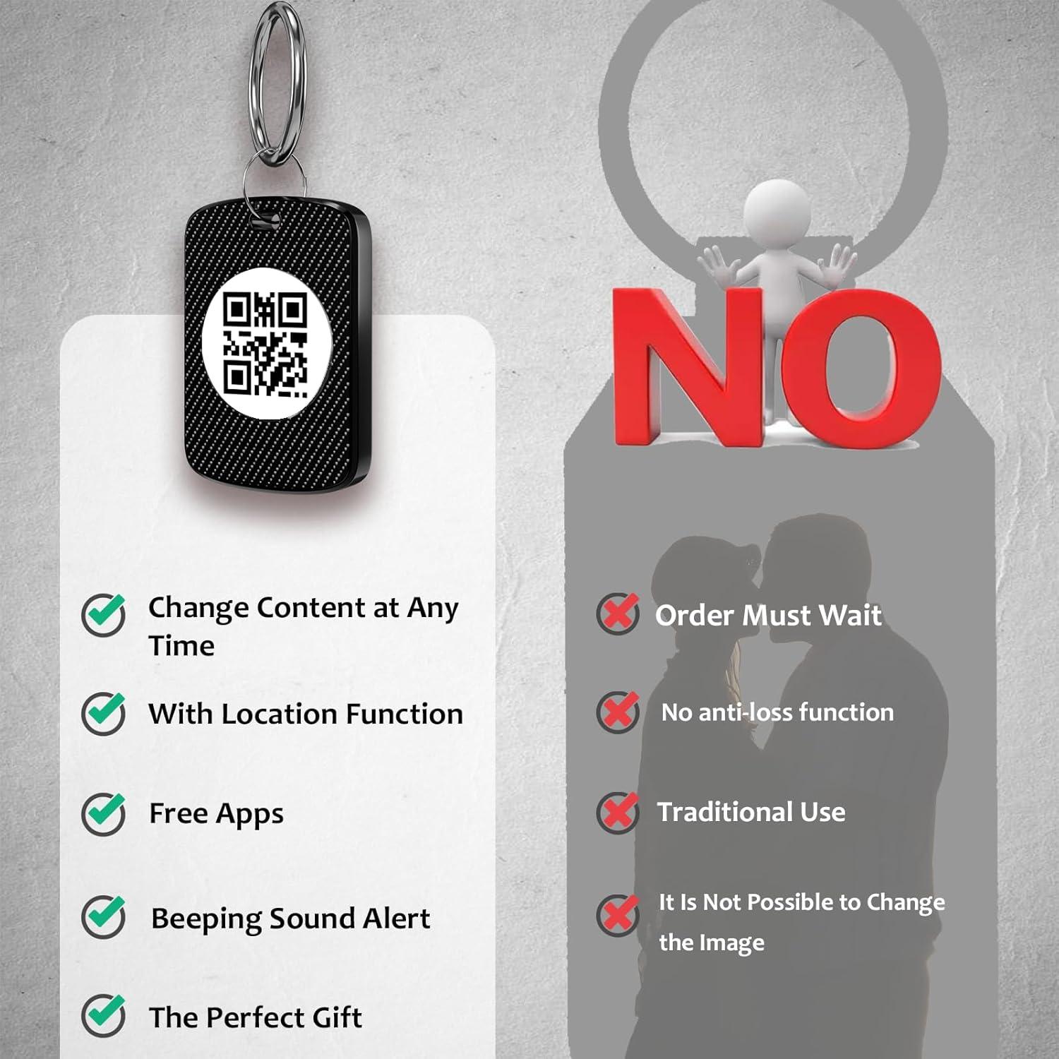 Rastreador E-Ink FindXeink para Apple Find My - Negro