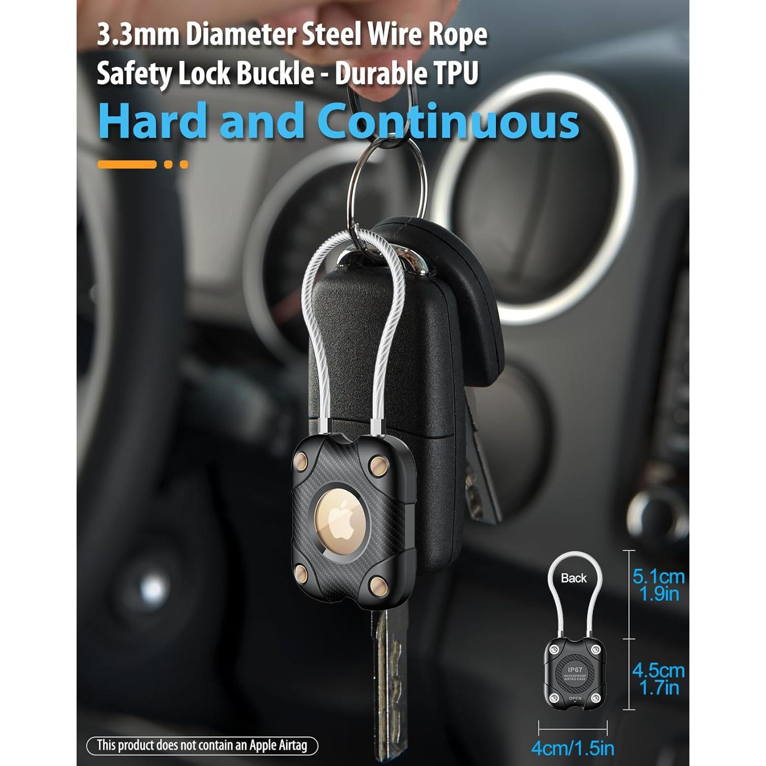 Paquete de 4 Soportes para Airtag DEERLET Impermeables