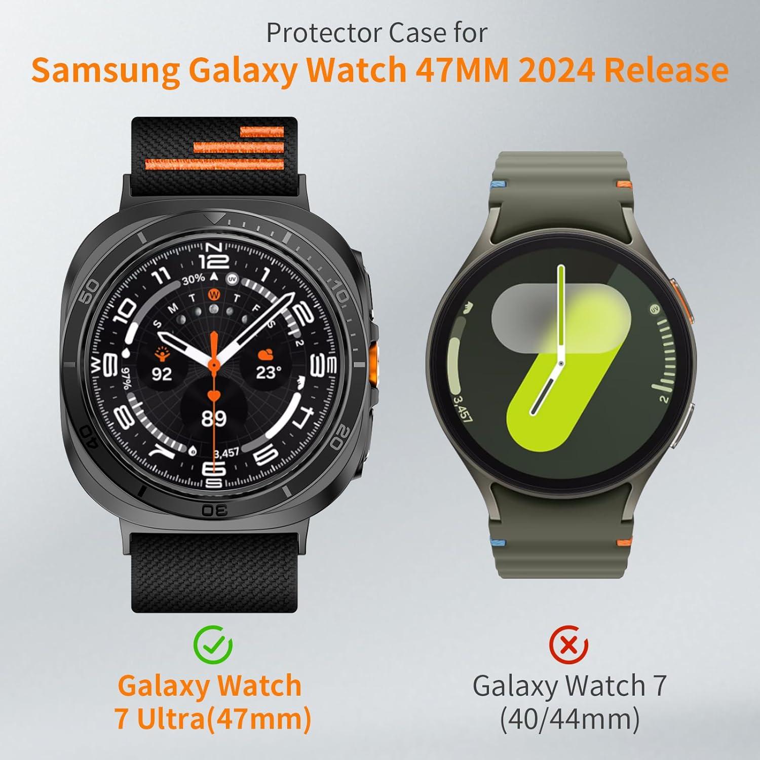 Funda Rugged AMANECER para Galaxy Watch 7 Ultra 47MM - Negro