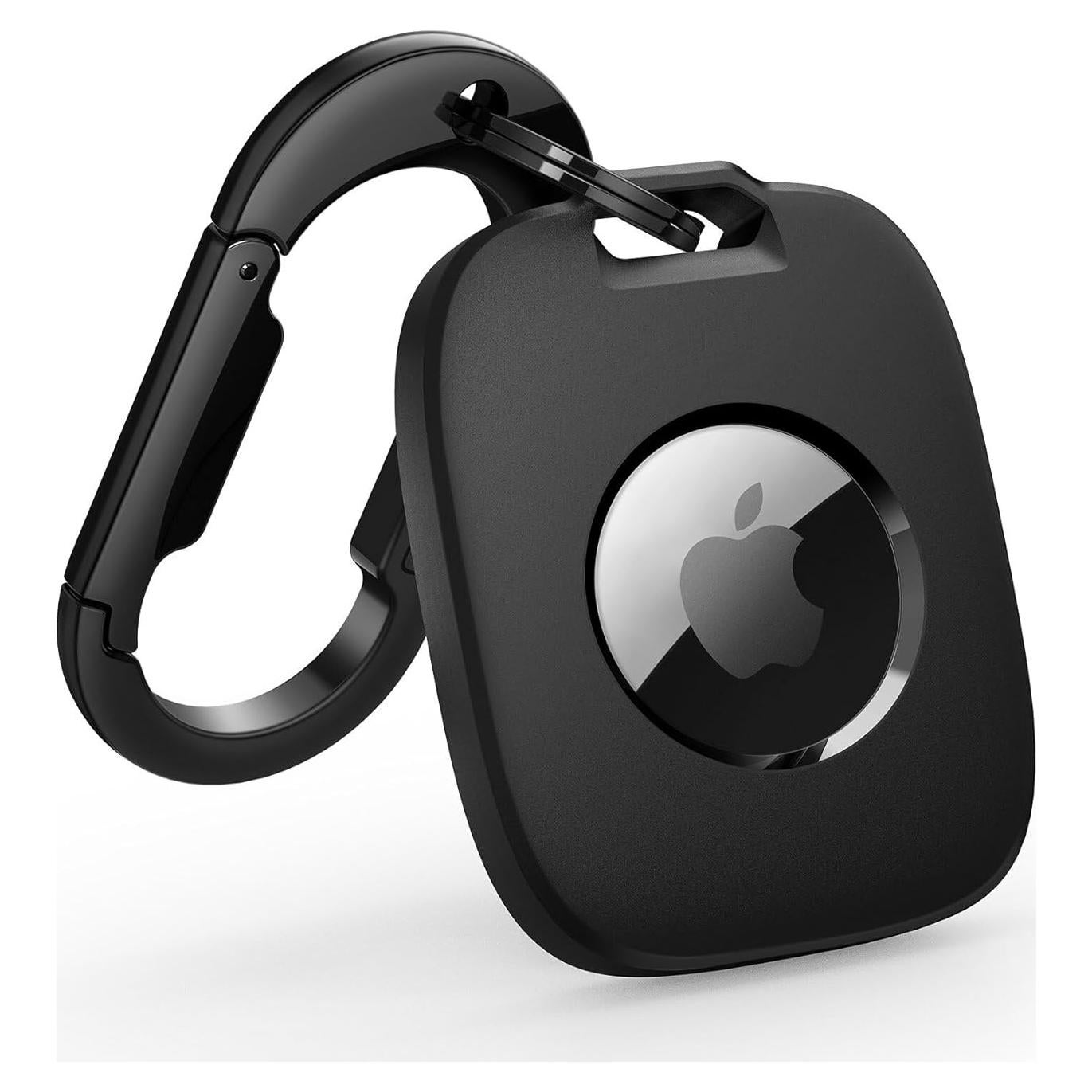 Soporte para Apple AirTag SURITCH con mosquetón negro
