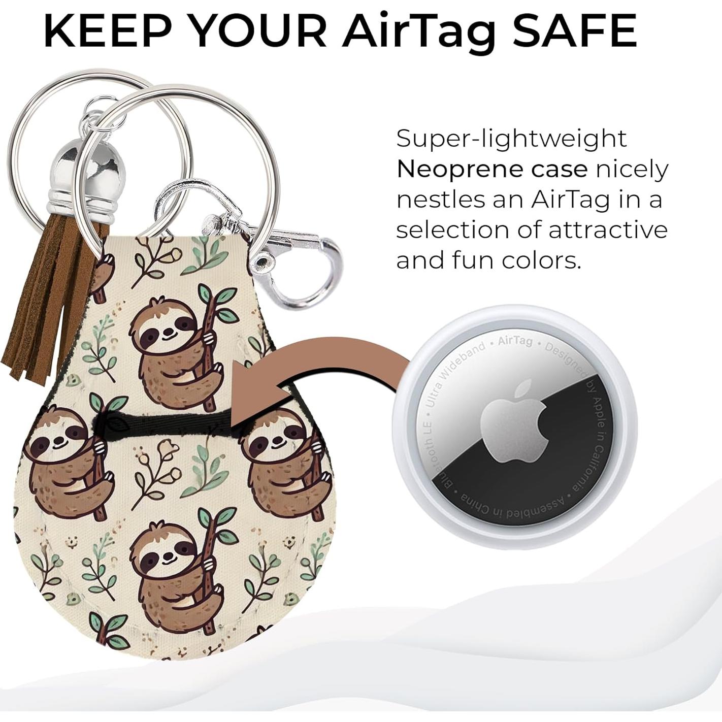 Funda Neopreno Jolitee para AirTag - Diseño Perezoso