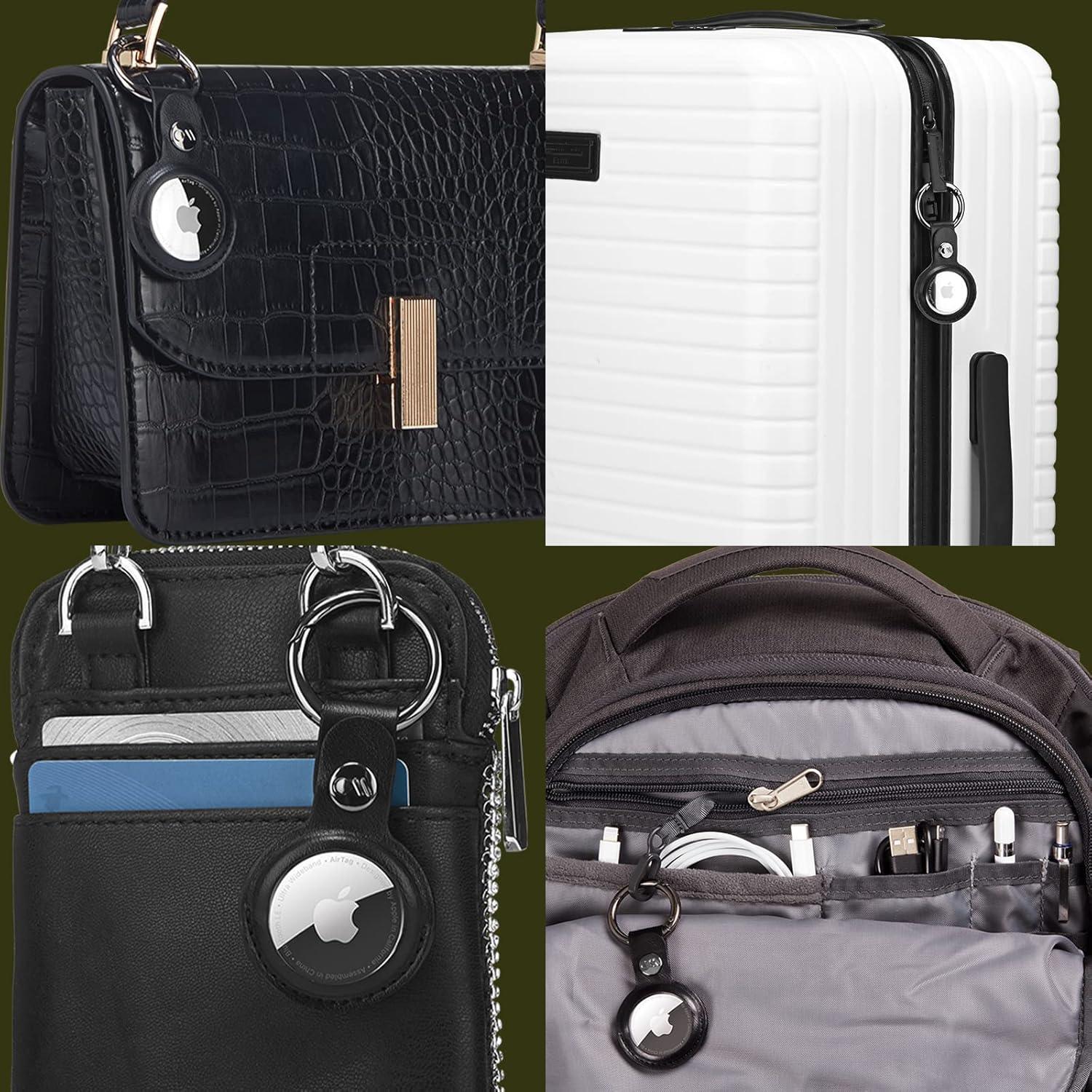 Funda para llavero AirTag Case-Mate - Cuero vegano Negro