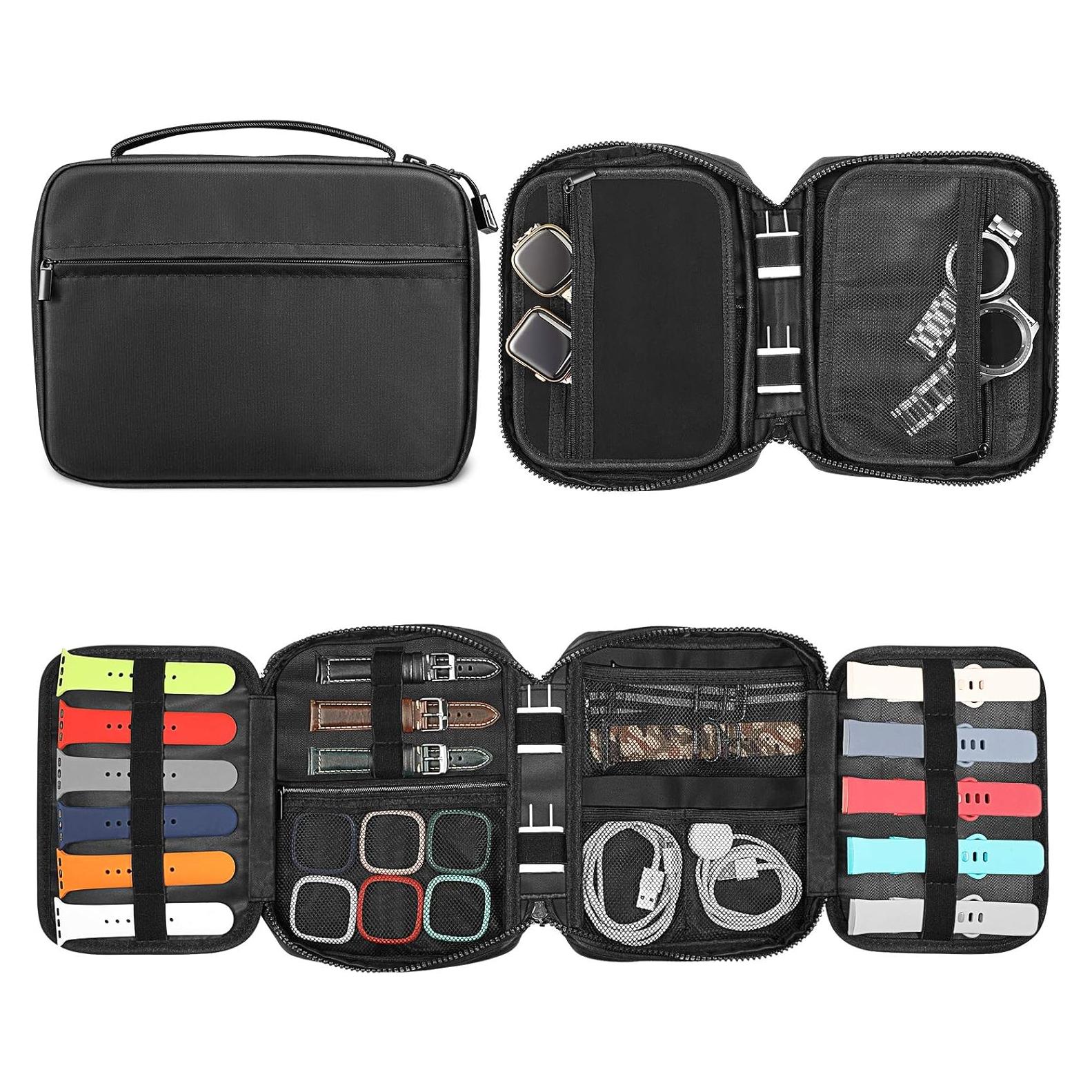 Organizador Fintie para Correas de Reloj Negro Compacto