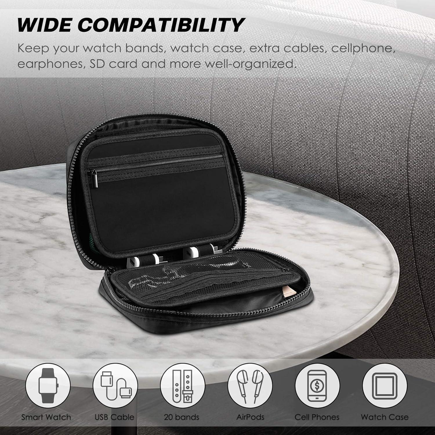 Organizador Fintie para Correas de Reloj Negro Compacto