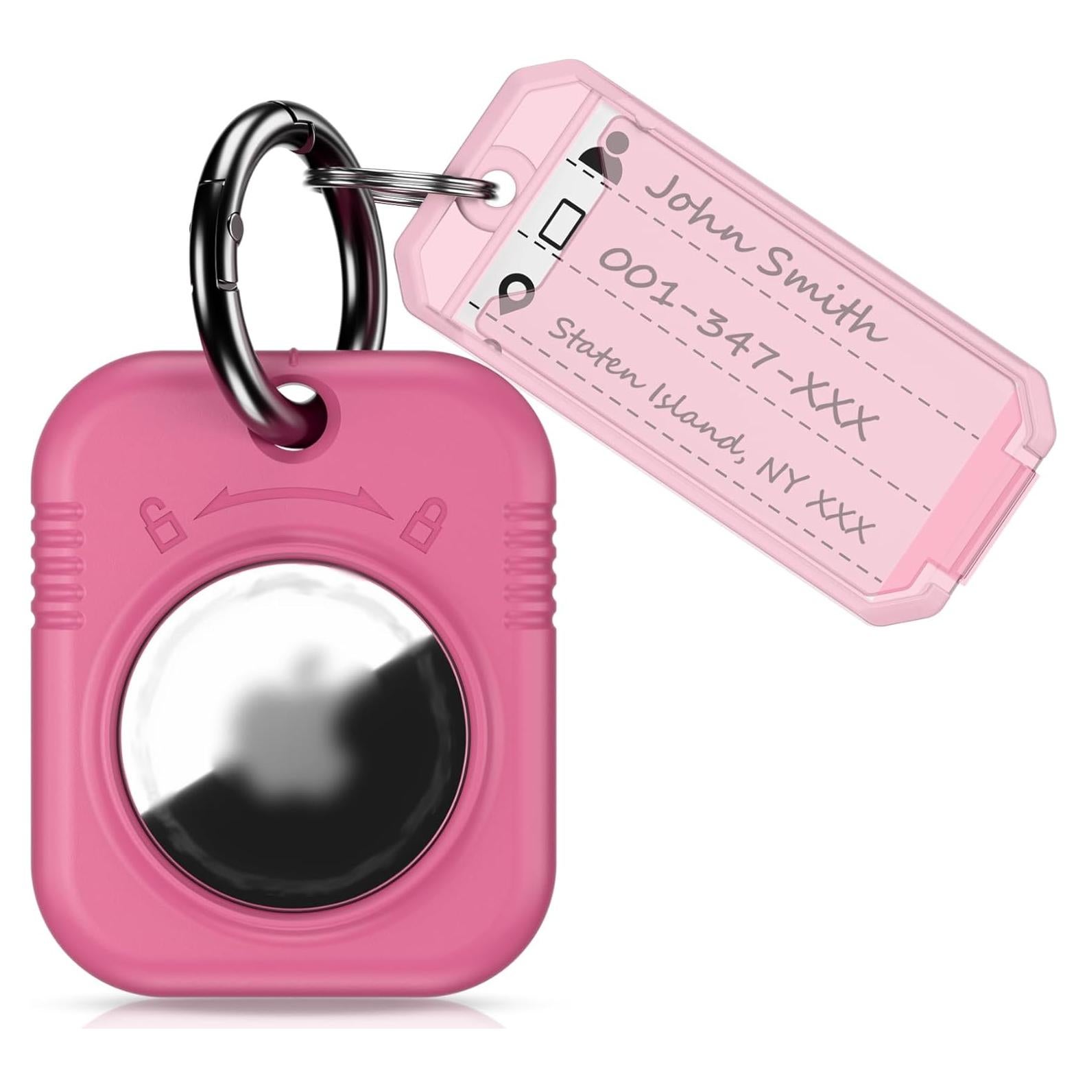 Soporte llavero PROfezzion para Air Tag Rosa - Funda dura