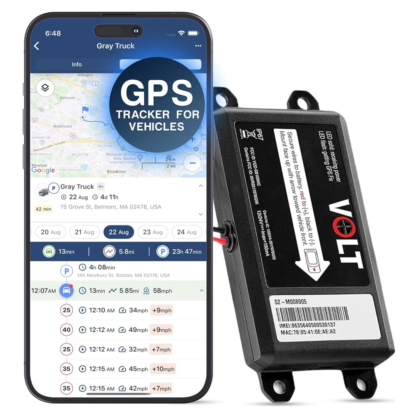 Rastreador GPS Brickhouse Livewire Volt 4G para Vehículos