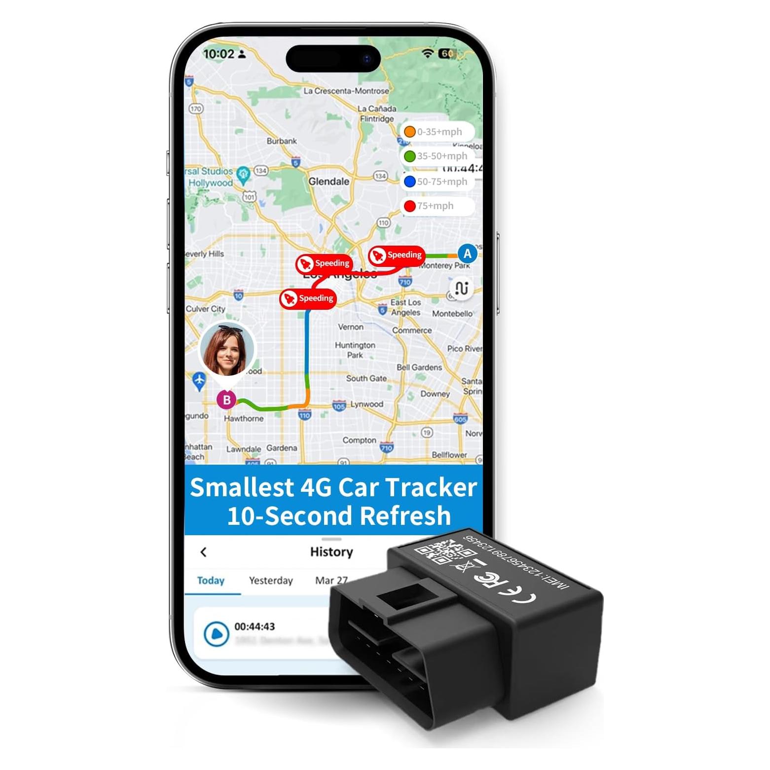 Rastreador GPS OBD2 Benbengo 4G Tiempo Real 10s
