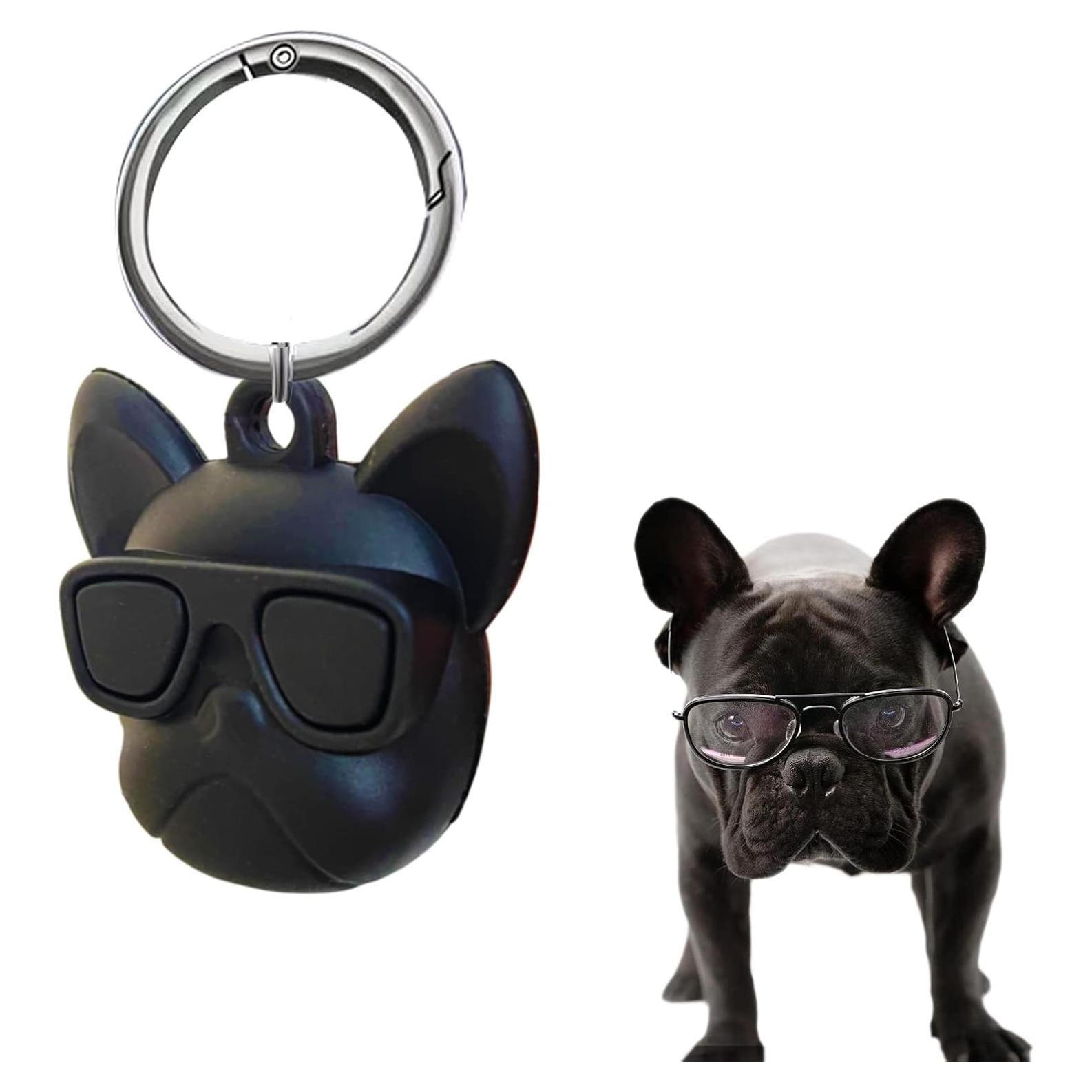 Soporte impermeable para Air Tag LIUDRUDN Bulldog Francés