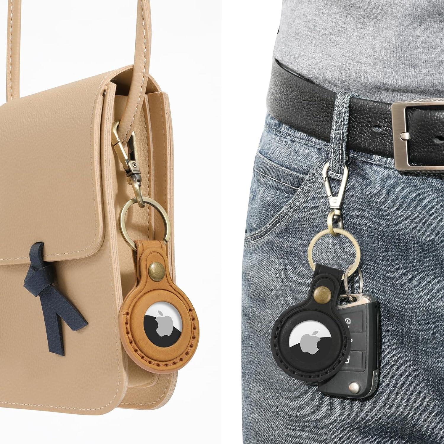 Funda de Cuero para Llaves Jack&Chris JC304 - Color Camel