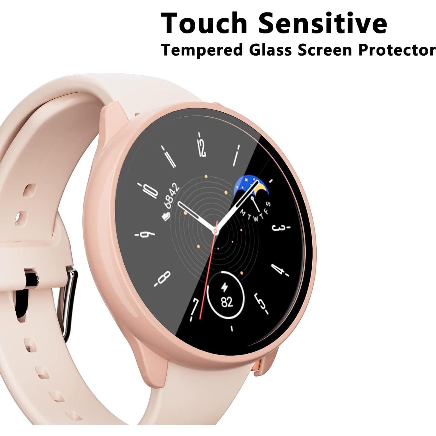 Protector Pantalla Amazfit GTR Mini Rosa - 2 Carcasas PC
