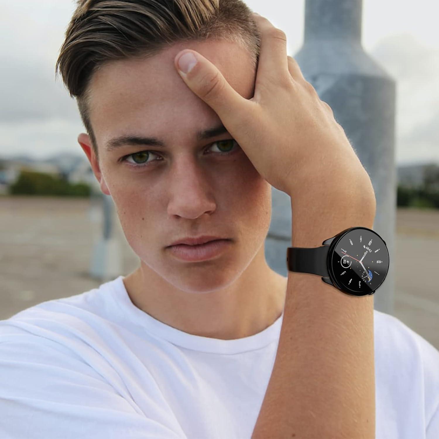 Protector Pantalla Amazfit GTR Mini Rosa - 2 Carcasas PC