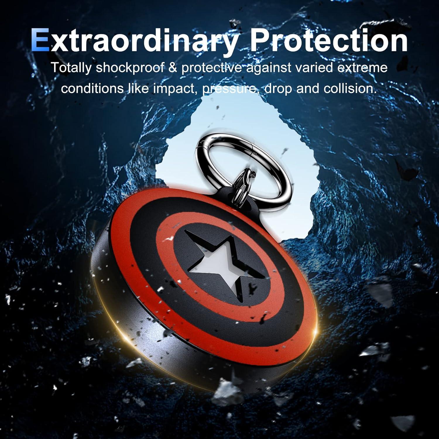 Funda Impermeable Lanteso para AirTag de Apple - Negro