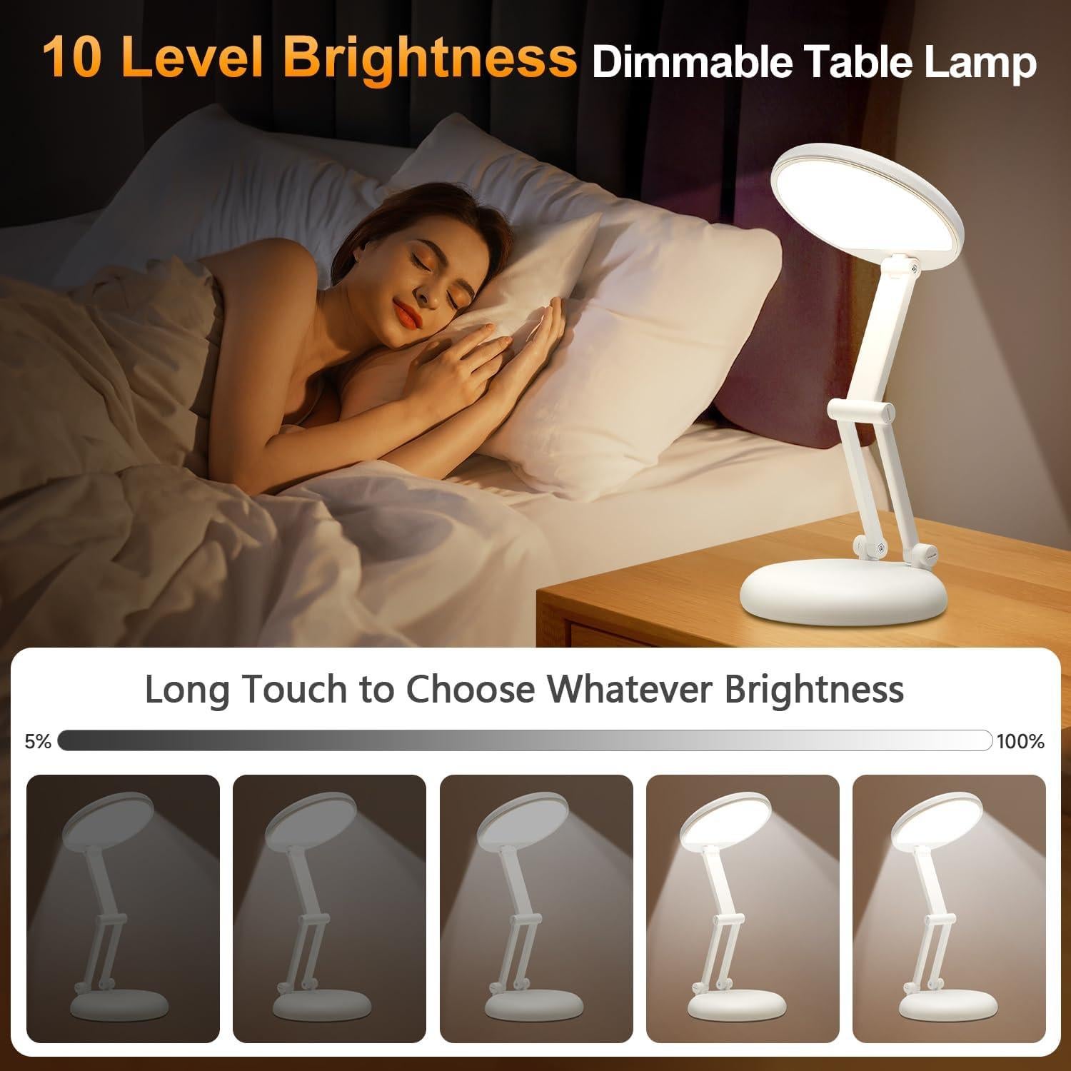 Lámpara de Mesa Inalámbrica COOLIGHT 3600mAh Plegable