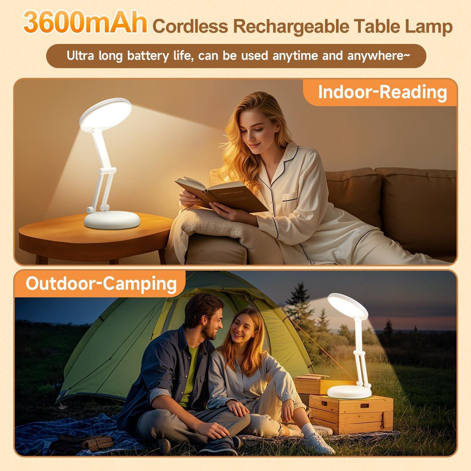 Lámpara de Mesa Inalámbrica COOLIGHT 3600mAh Plegable