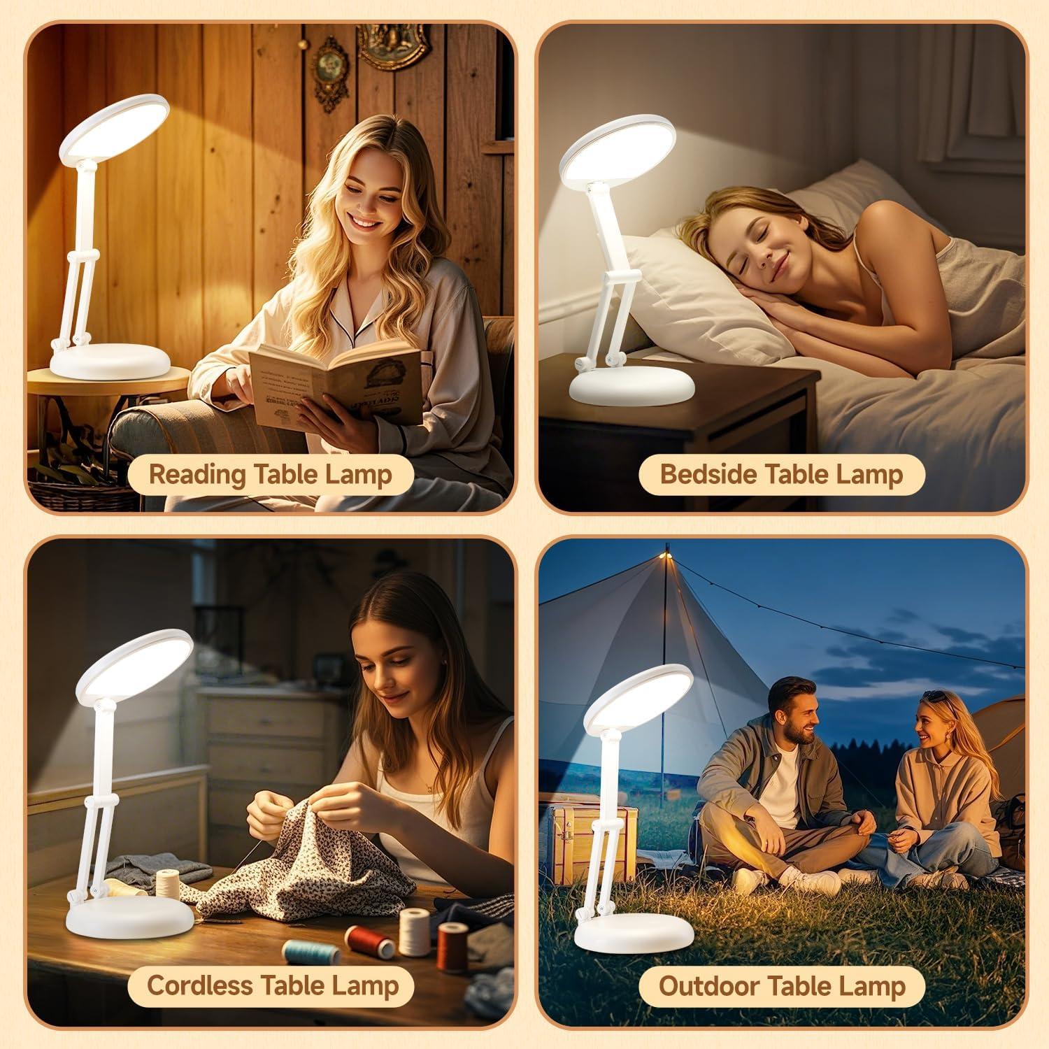 Lámpara de Mesa Inalámbrica COOLIGHT 3600mAh Plegable