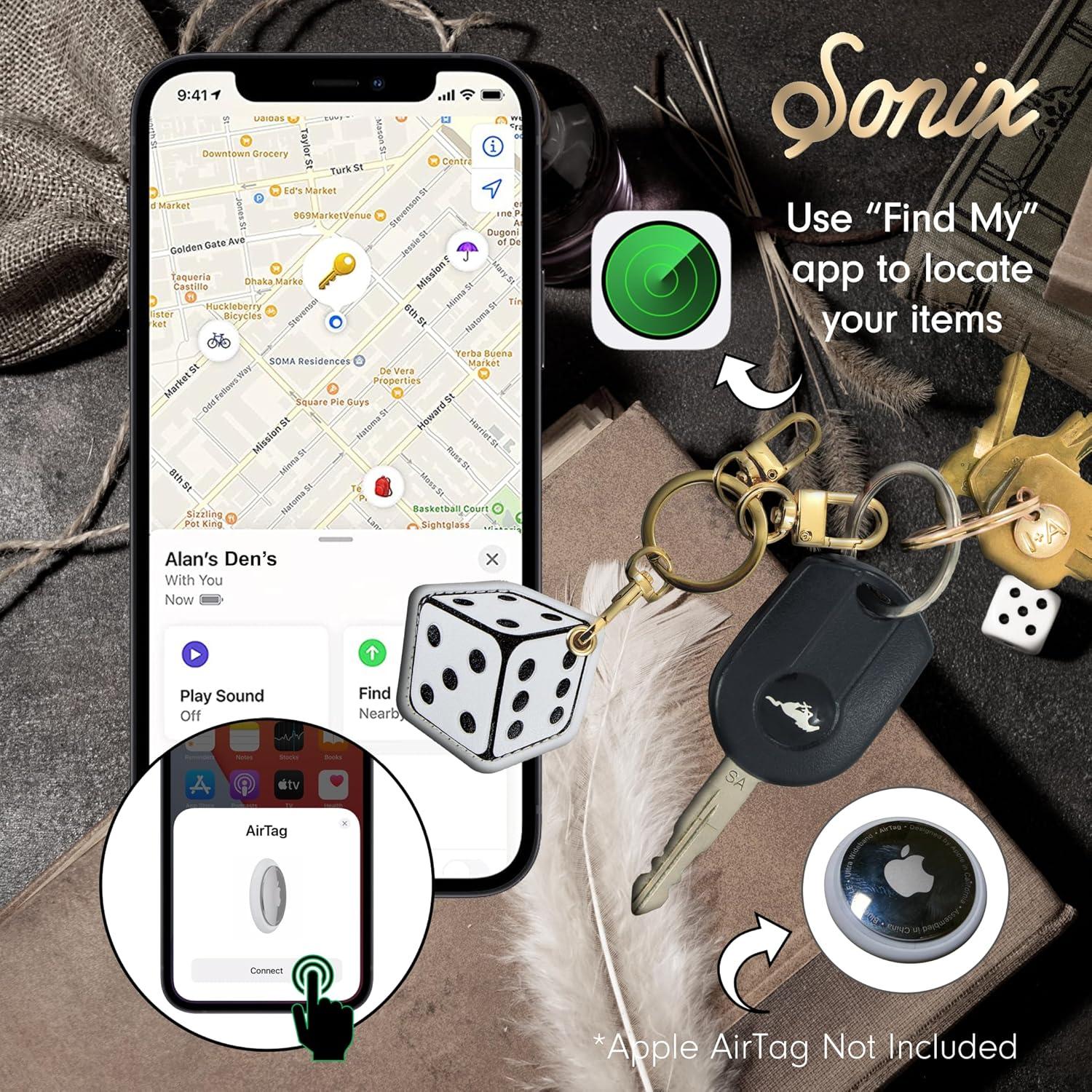 Funda de Llavero Sonix Dado para Apple AirTag - Unisex