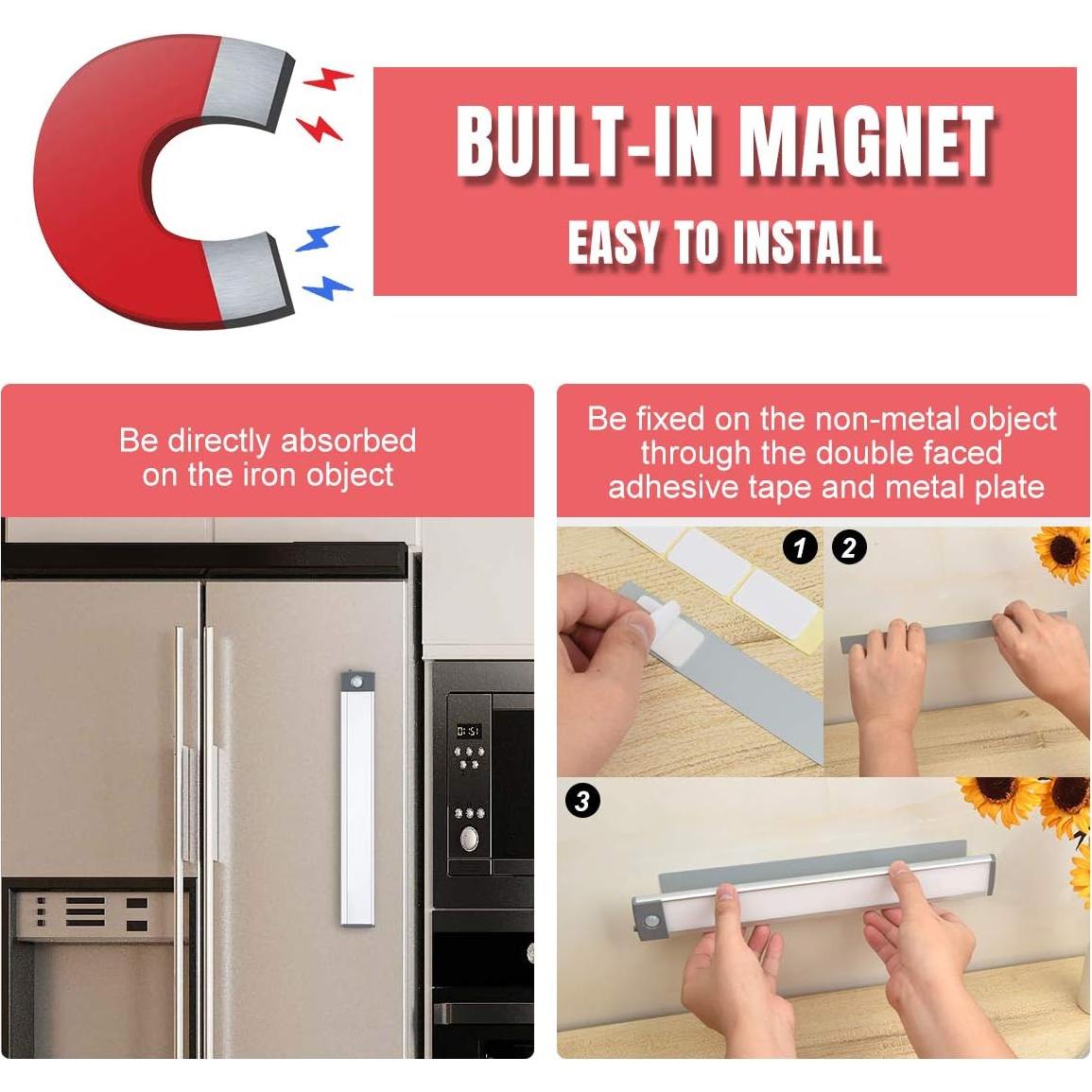 Luz de Armario LED LEPOTEC 30 LEDs Recargable USB