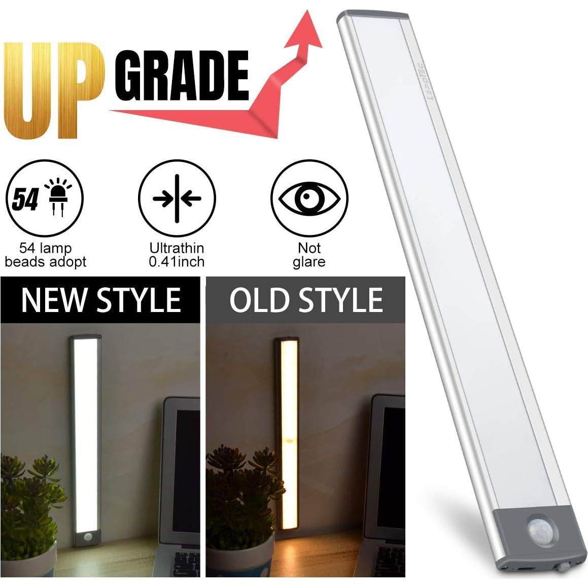 Luz de Armario LED LEPOTEC 30 LEDs Recargable USB