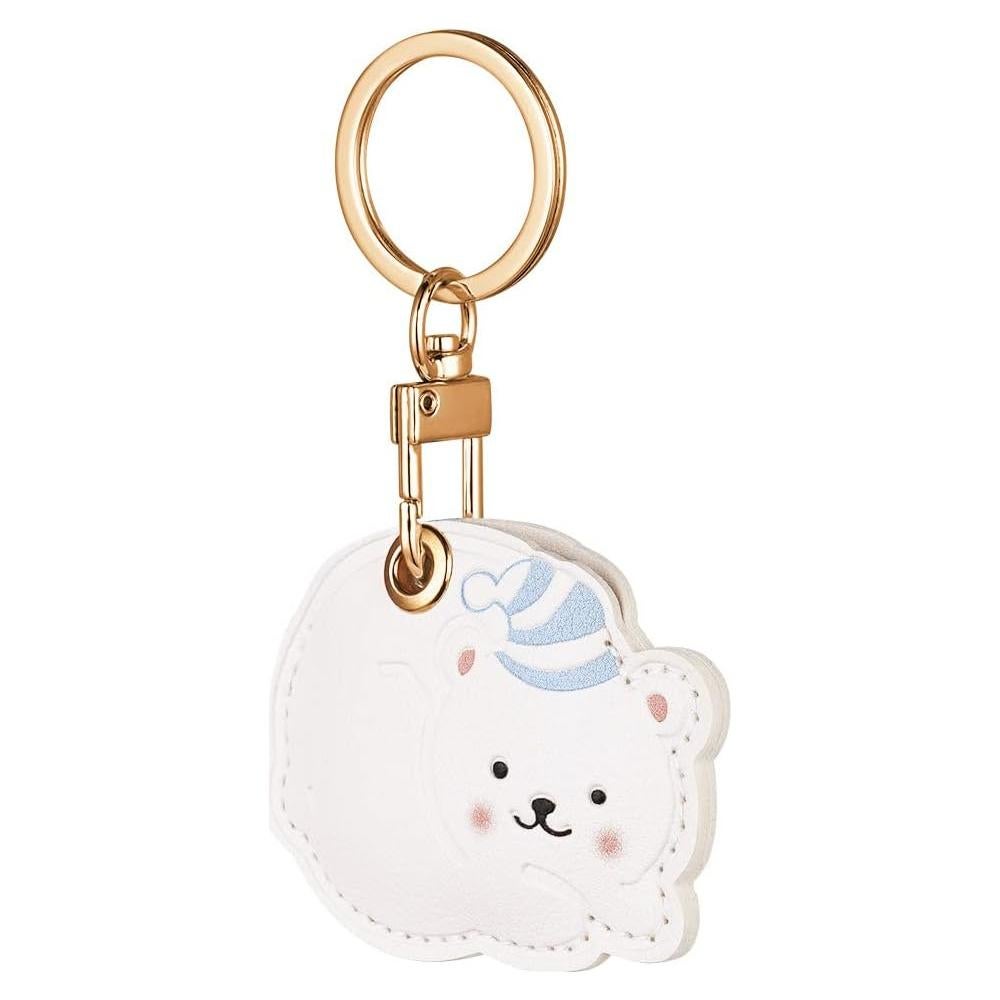 Estuche de cuero PU Ouuze para AirTag 2023 con llavero