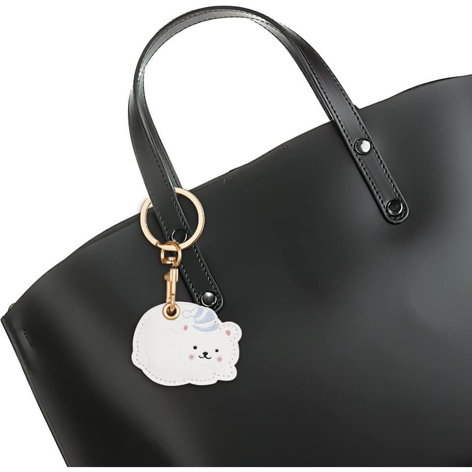 Estuche de cuero PU Ouuze para AirTag 2023 con llavero