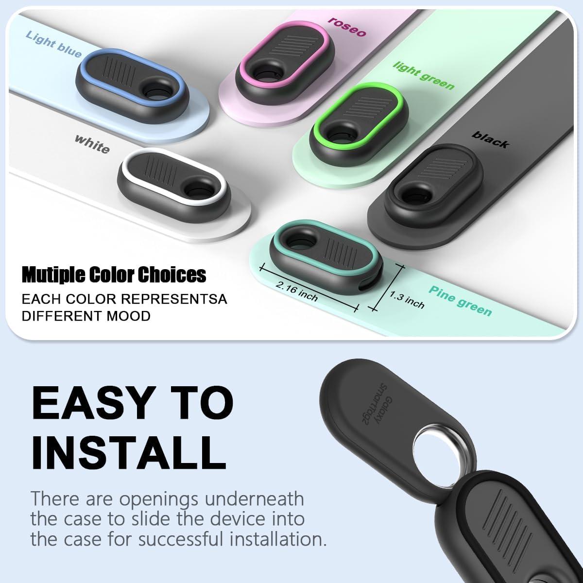 Funda de Silicona Suave para Samsung Galaxy SmartTag2 - 2 Piezas