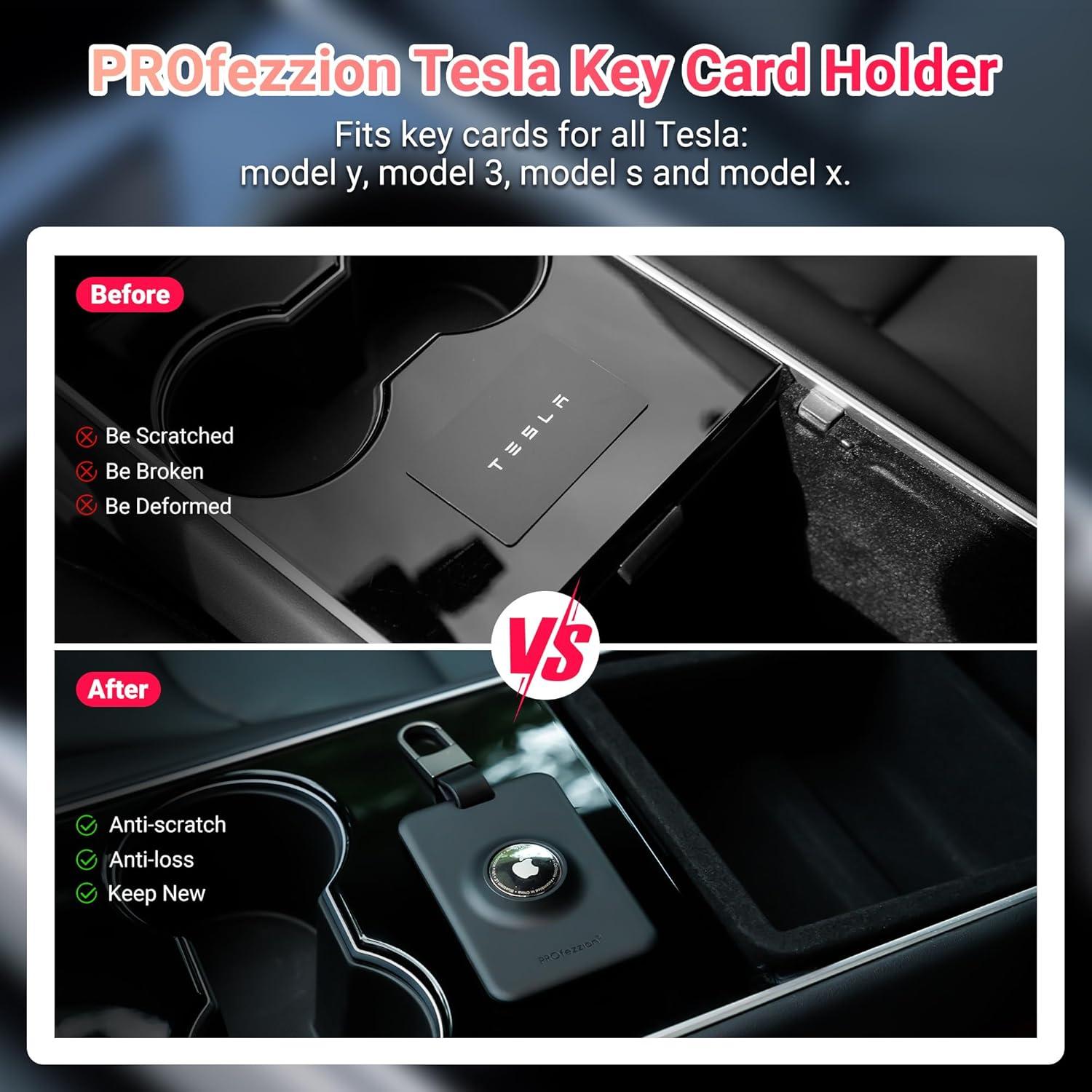 Soporte Tarjeta Clave Tesla PROfezzion Negro - 2 Paquete