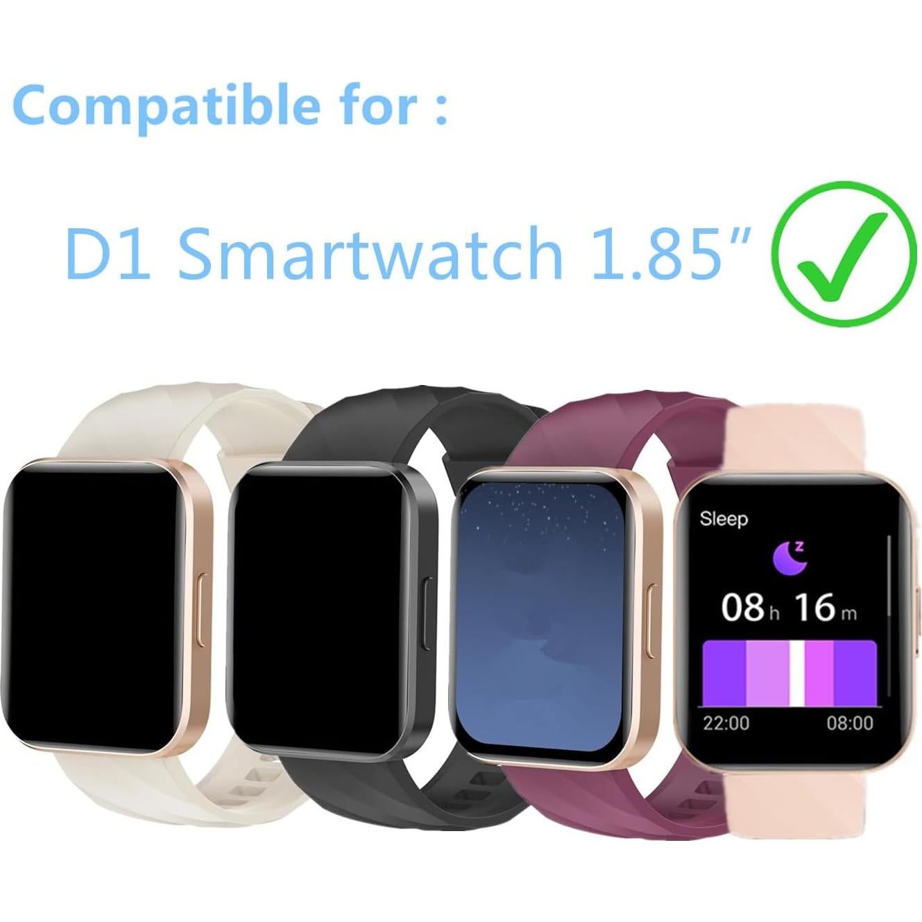 Protector de Pantalla Aemus para Reloj D1/H1 1.85" TPU 6 Pzas