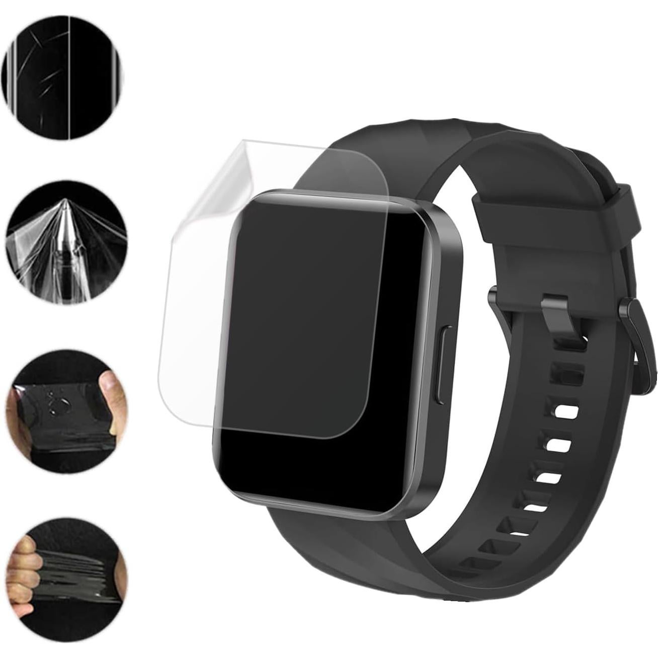 Protector de Pantalla Aemus para Reloj D1/H1 1.85" TPU 6 Pzas