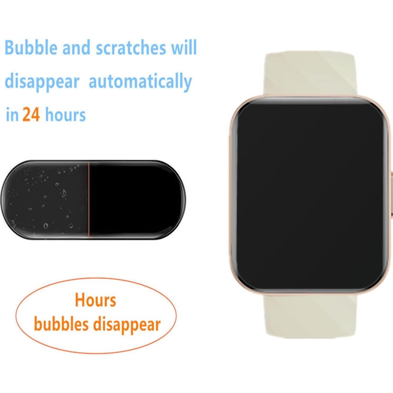 Protector de Pantalla Aemus para Reloj D1/H1 1.85" TPU 6 Pzas