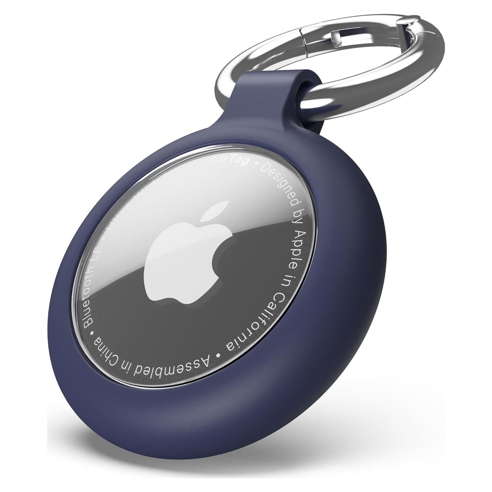Soporte para llaves AirTag Sinjimoru TPU Azul Marino