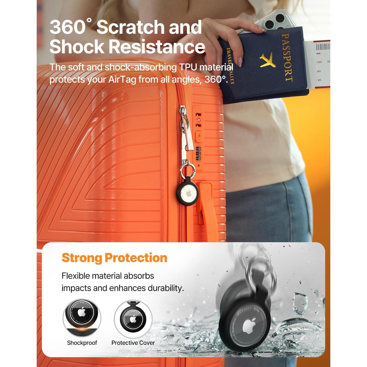 Soporte para llaves AirTag Sinjimoru TPU Azul Marino