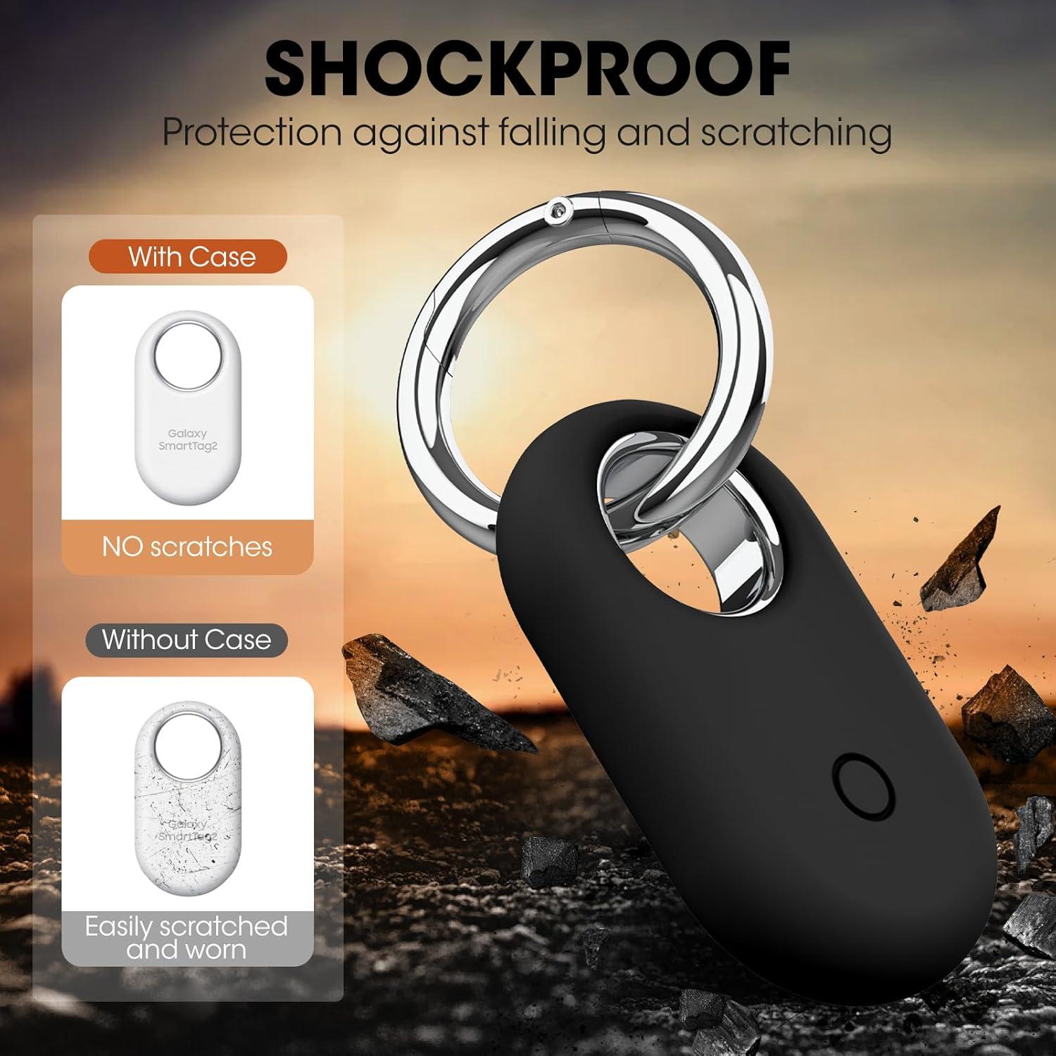 Paquete de 4 Soportes de Silicona para Samsung Galaxy SmartTag2