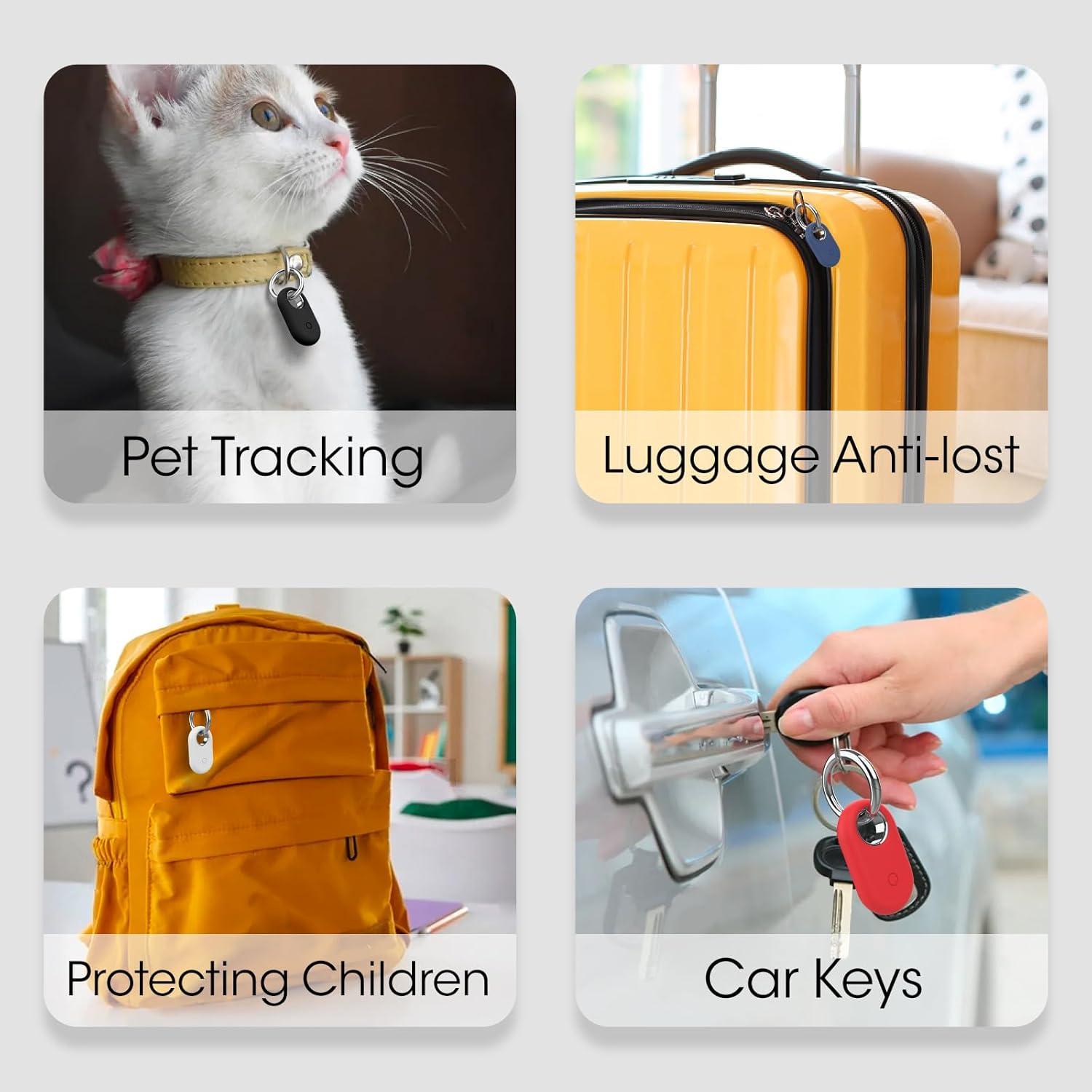 Paquete de 4 Soportes de Silicona para Samsung Galaxy SmartTag2