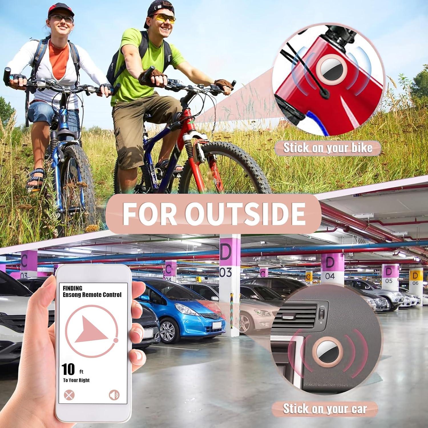 Estuche Adhesivo Rosa 4 Pack para AirTag TEAMOLA