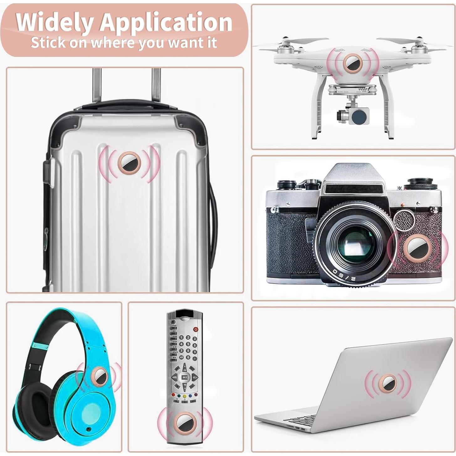 Estuche Adhesivo Rosa 4 Pack para AirTag TEAMOLA